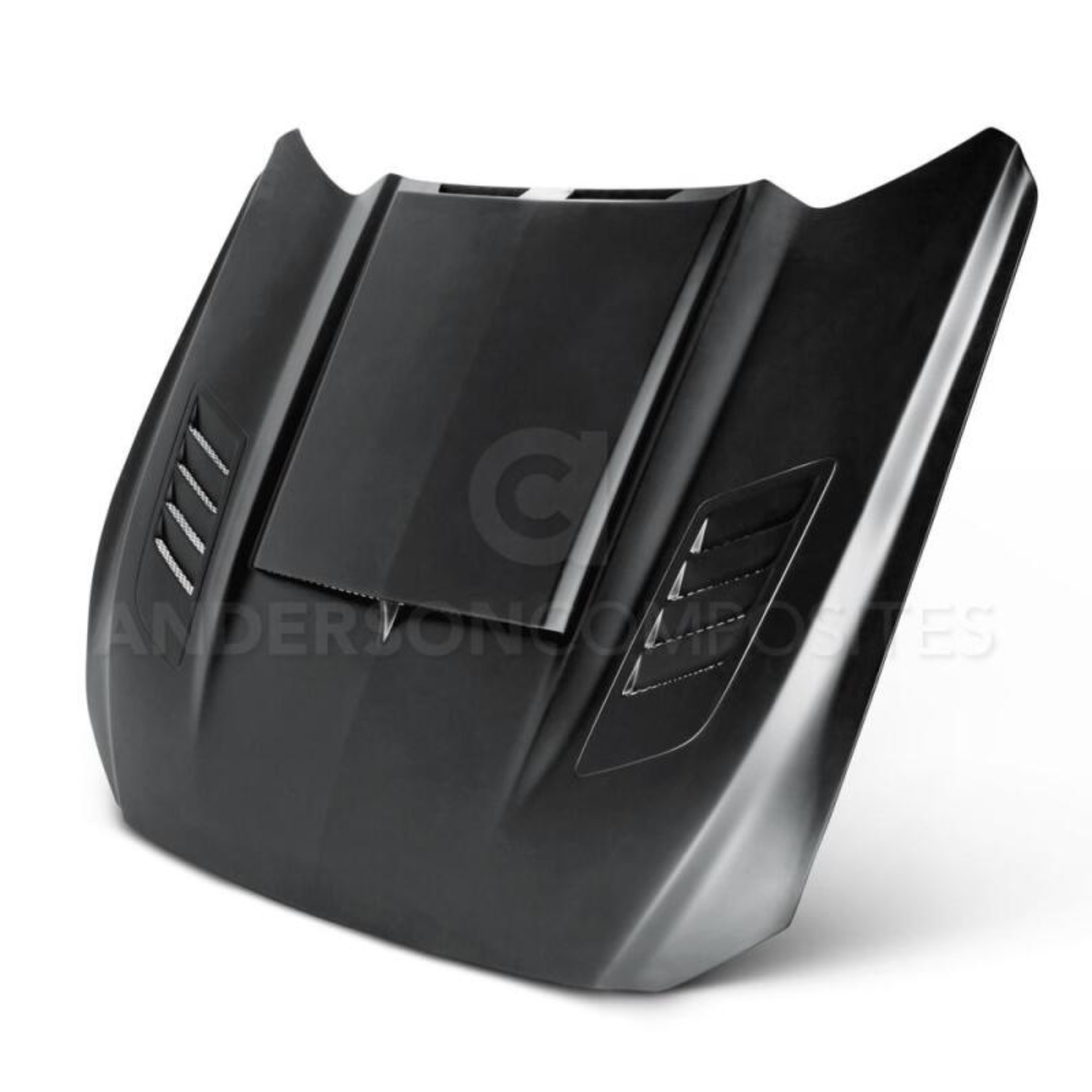 Picture of Anderson Composites 15-16 Ford Mustang (Excl. GT350/GT350R) Ram Air Fiberglass Hood