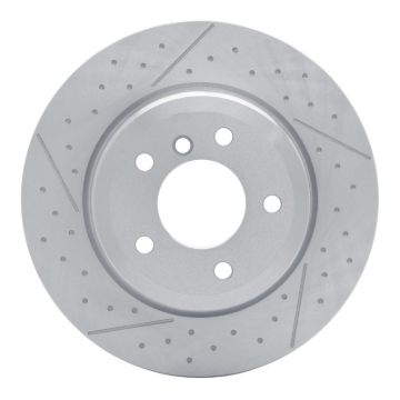 Picture of DFC 13-13 BMW 135IS Rear Brake Rotor - Dimpled and Slotted