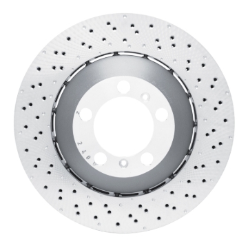 Picture of DFC 13-19 Porsche 911 Right Front Drilled Hi-Carbon Alloy Geomet Coated Rotor