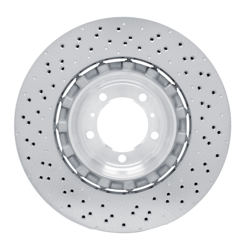 Picture of DFC 16-23 Porsche Cayman Right Rear Drilled Hi-Carbon Alloy Geomet Coated Rotor