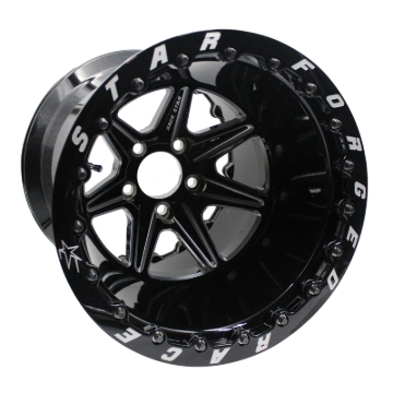 Picture of Race Star 72 ValStar 15x12 / 5x4.75BC / 5.5BS / 3.072in CB / Black w/Machined Accents Wheel