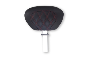Picture of Mustang 08-25 Harley FL Touring Rd King Sp, Rd Glide Ltd, Dble Diamond Driver Backrest - Black/AB