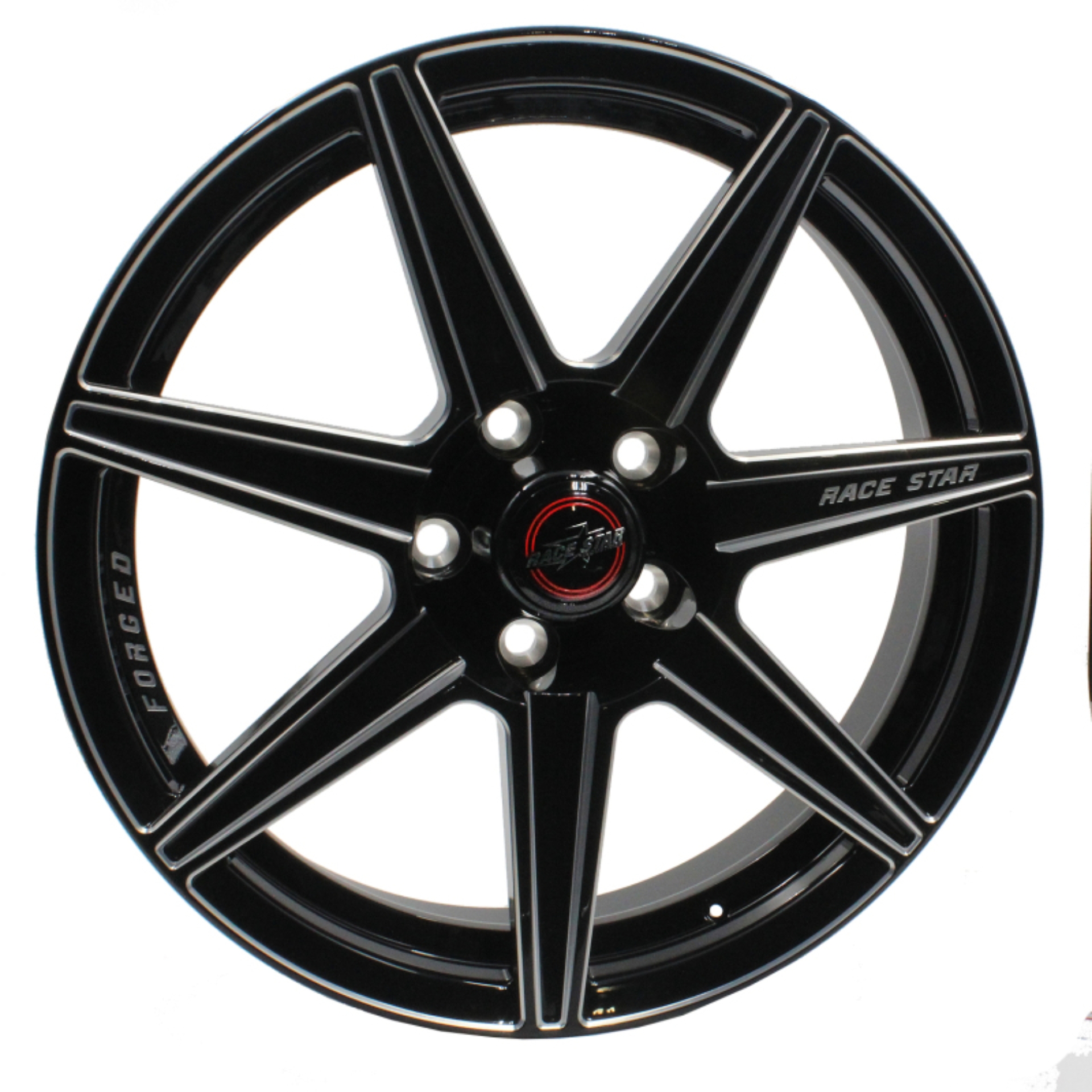 Picture of Race Star 72 ValStar 17x4.5 / 5x4.50BC / 2BS / 3.072in CB / Black w/Machined Accents Wheel