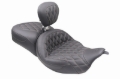 Picture of Mustang 08-25 Harley FL Touring Rd King Sp, Rd Glide Ltd, Dble Diamond ST Backrest - Black/T
