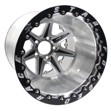Picture of Race Star 72 ValStar 15x12 / 5x4.75BC / 4.5BS / 3.072in CB / Machined w/Black Accents Wheel