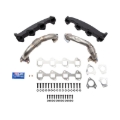 Picture of Wehrli 01-04 Duramax LB7 Billet Exhaust Manifold & SS Up Pipes w/ Gaskets and ARP Hardware