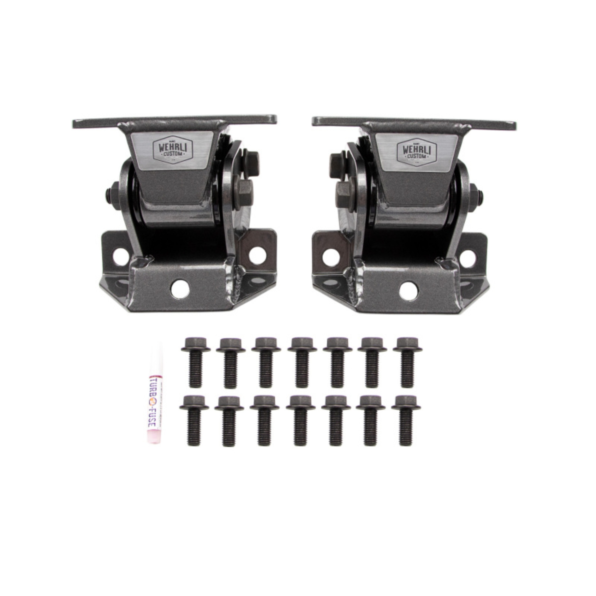 Picture of Wehrli 11-16 Chevrolet Duramax LML Heavy Duty Engine Mount - Fine Texture Black