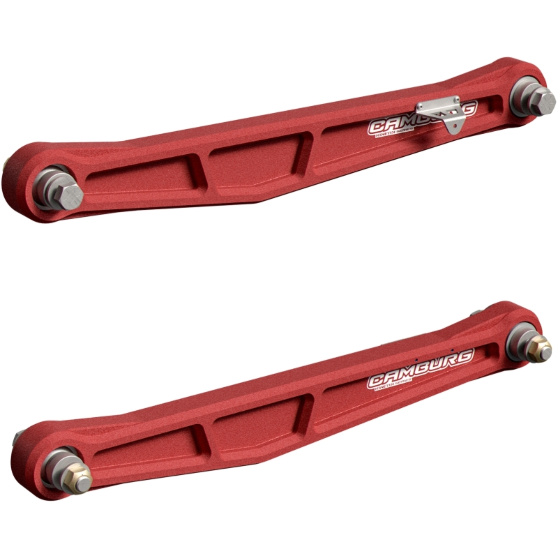 Picture of KINETIK Series Rear Billet Trailing Arm Kit - Red - Ford