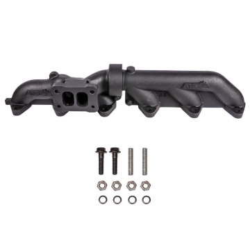 Picture of ATS Diesel 03-07 5.9L Cummins 2Pc Wide Flange T3 Pulse Flow Exhaust Manifold w/ Flange Hardware