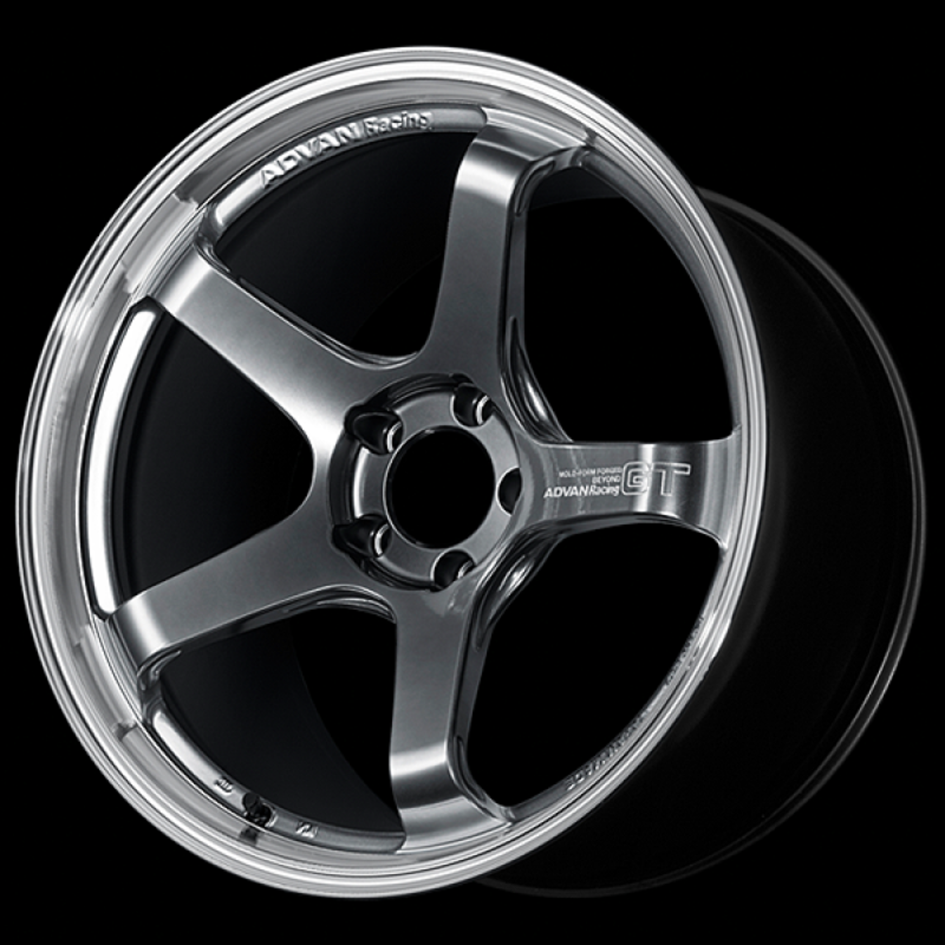 Picture of Advan GT Beyond 17X7.5 / +38 Offset / 4x100 BC / +38mm Bore / Machining and Hyper Platinum Black