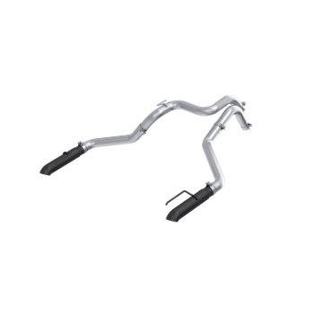 Picture of MBRP 24-25 Ford Ranger Raptor 3.0L 3in Dual Rear Turn-Down Axle Back Exhaust - Armor BLK Tips