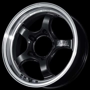 Picture of Advan RG-D2 15x6.0 / +45 Offset / 4x100 / 63mm Bore / Machining and Black Gunmetallic