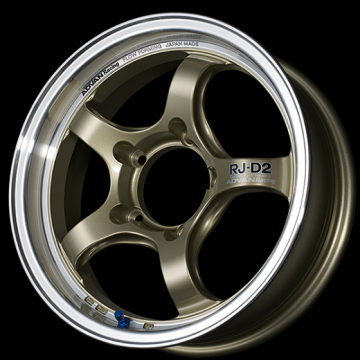 Picture of Advan RG-D2 16x6.5 / +45 Offset / 4x100 / 63mm Bore / Machining and Champagne Gold