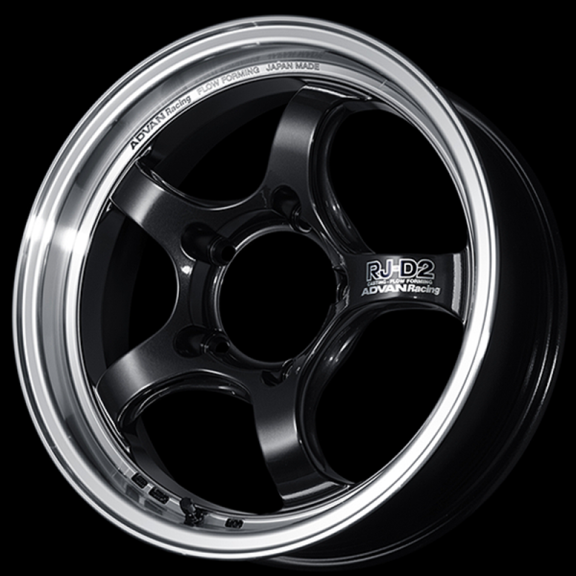 Picture of Advan RG-D2 17x7.5 / +50 Offset / 5x100 / 63mm Bore / Machining and Black Gunmetallic