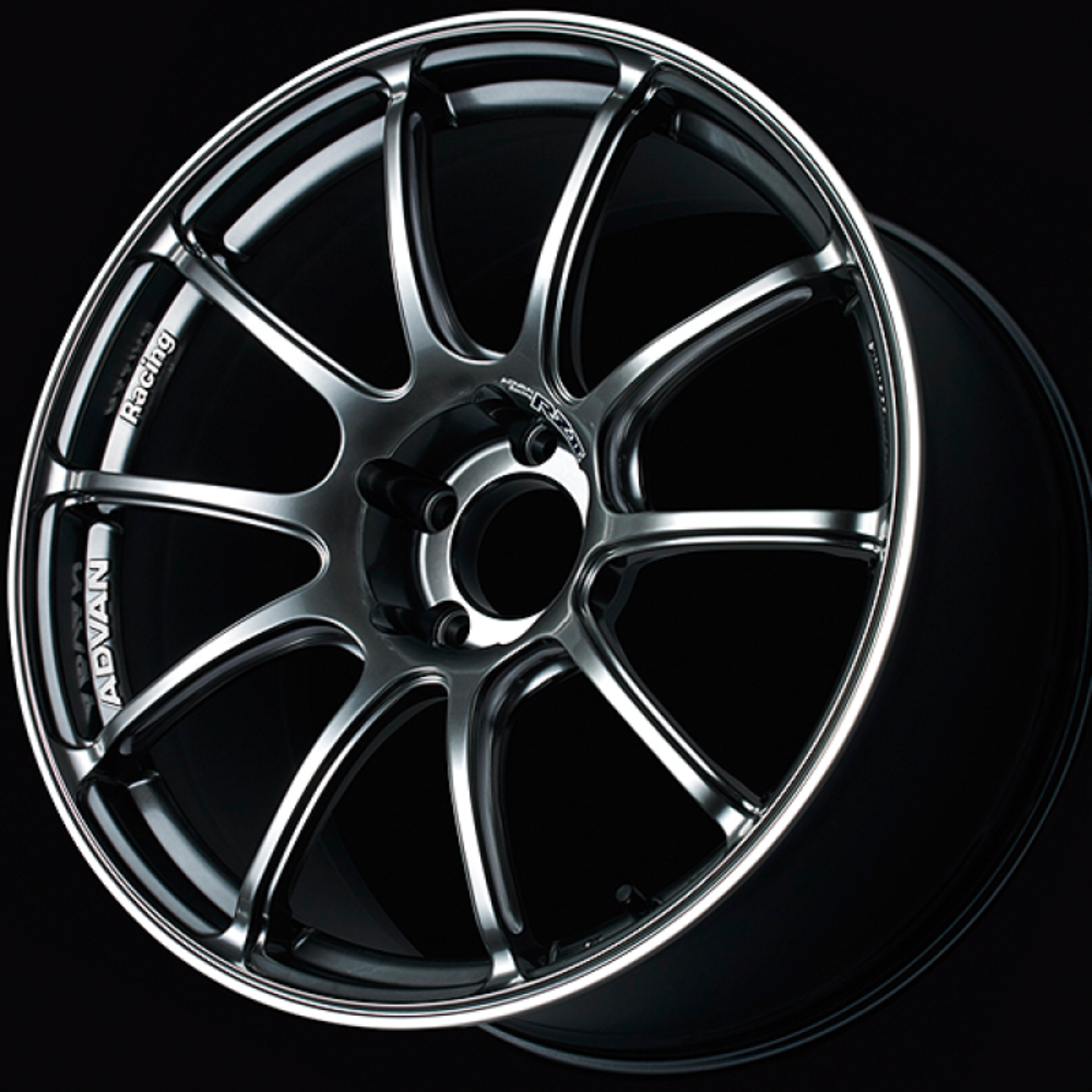 Picture of Advan RZII 17x7.5 / +35 Offset / 5x100 / 63mm Bore / Racing Hyper Black and Ring