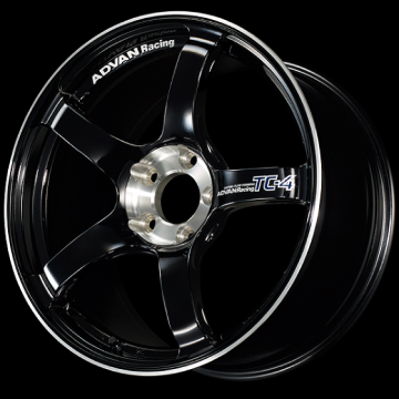 Picture of Advan TC-4 SE 17x8.0 / +35 Offset / 4x100 / 63mm Bore / Racing Gloss Black and Diamond Cut