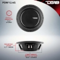 Picture of DS18 10in 500 Watts RMS 2 ohm DVC Shallow Mount Water Resistant Subwoofer
