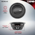 Picture of DS18 10in 600 Watts RMS 4 ohm SVC Shallow Mount Fiber Glass Subwoofer IXS Series