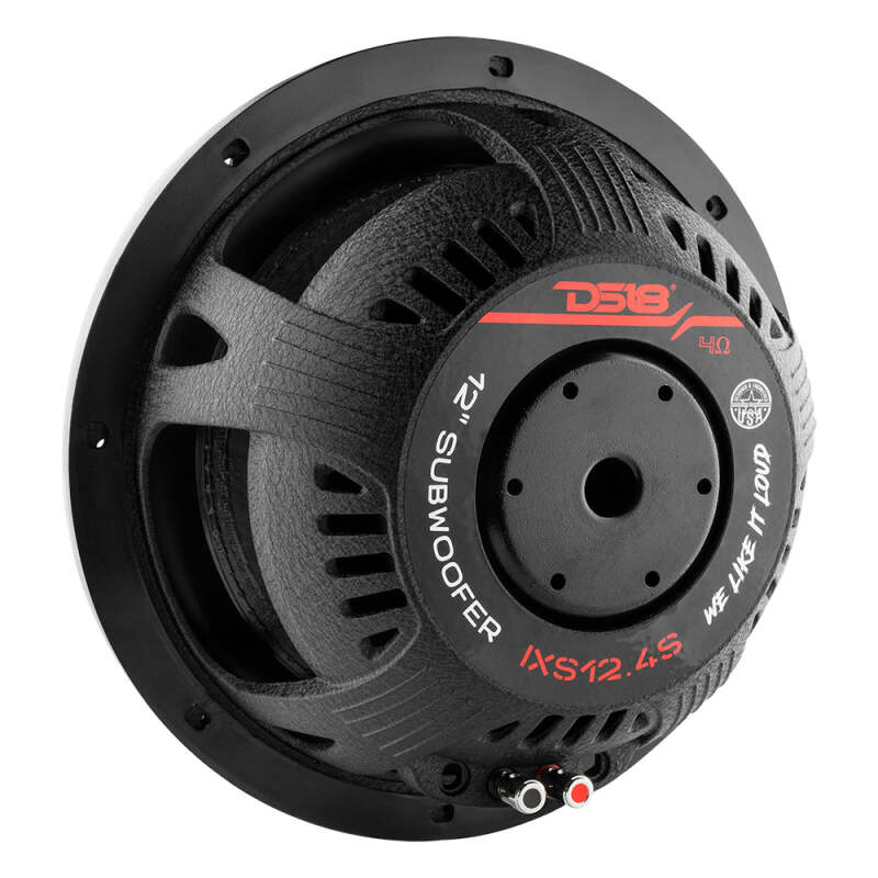 Picture of DS18 12in 800 Watts RMS 4 ohm SVC Shallow Mount Fiber Glass Subwoofer IXS Series