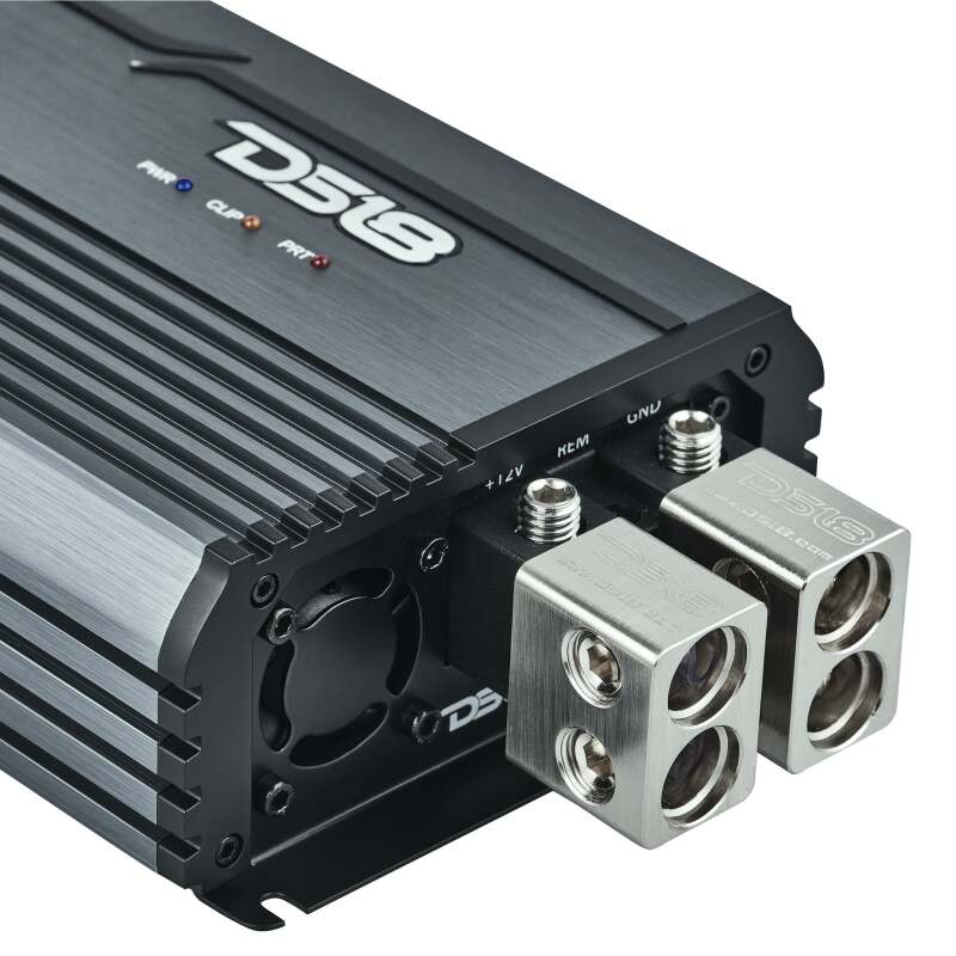 Picture of DS18 1-Channel Amp Class D Full-Range Monoblock 5000 Watts RMS/1ohm DPIV1/0 Terminals Incl Titanium