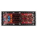 Picture of DS18 1-Chnl Amp 18000 Burst/0.67ohm 10000/1ohm 5800/2ohm 3500/4ohm Watts RMS w/ Voltmeter Black