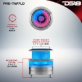 Picture of DS18 2.3in Super Bullet Tweeter 100 Watts RMS 1in Titanium Vc 4 ohm Digital LED Lights