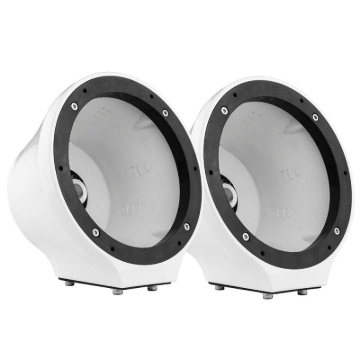 Picture of DS18 6.5in Marine And Powersports Universal Flat Mount Speaker Pod RGB LED Lights- Carbon Fiber