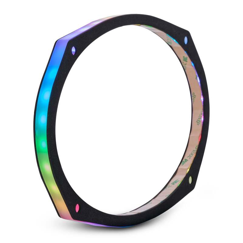 Picture of DS18 6x9in Digital LED Speaker Ring w/ Digital LED lights 1/2in Spacer Depth
