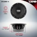 Picture of DS18 8in 400 Watts RMS 4 ohm Mid-Range Loudspeakers