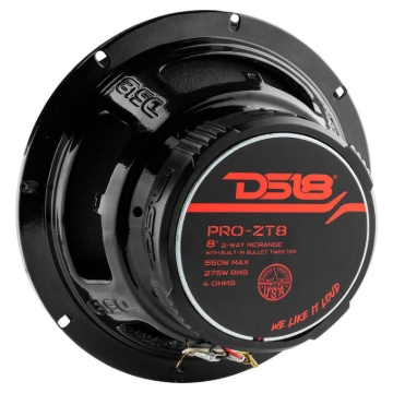 Picture of DS18 8in Coaxial Loudspeaker 275 Watts RMS 4 ohm Mid-Range Water Resistant Cone