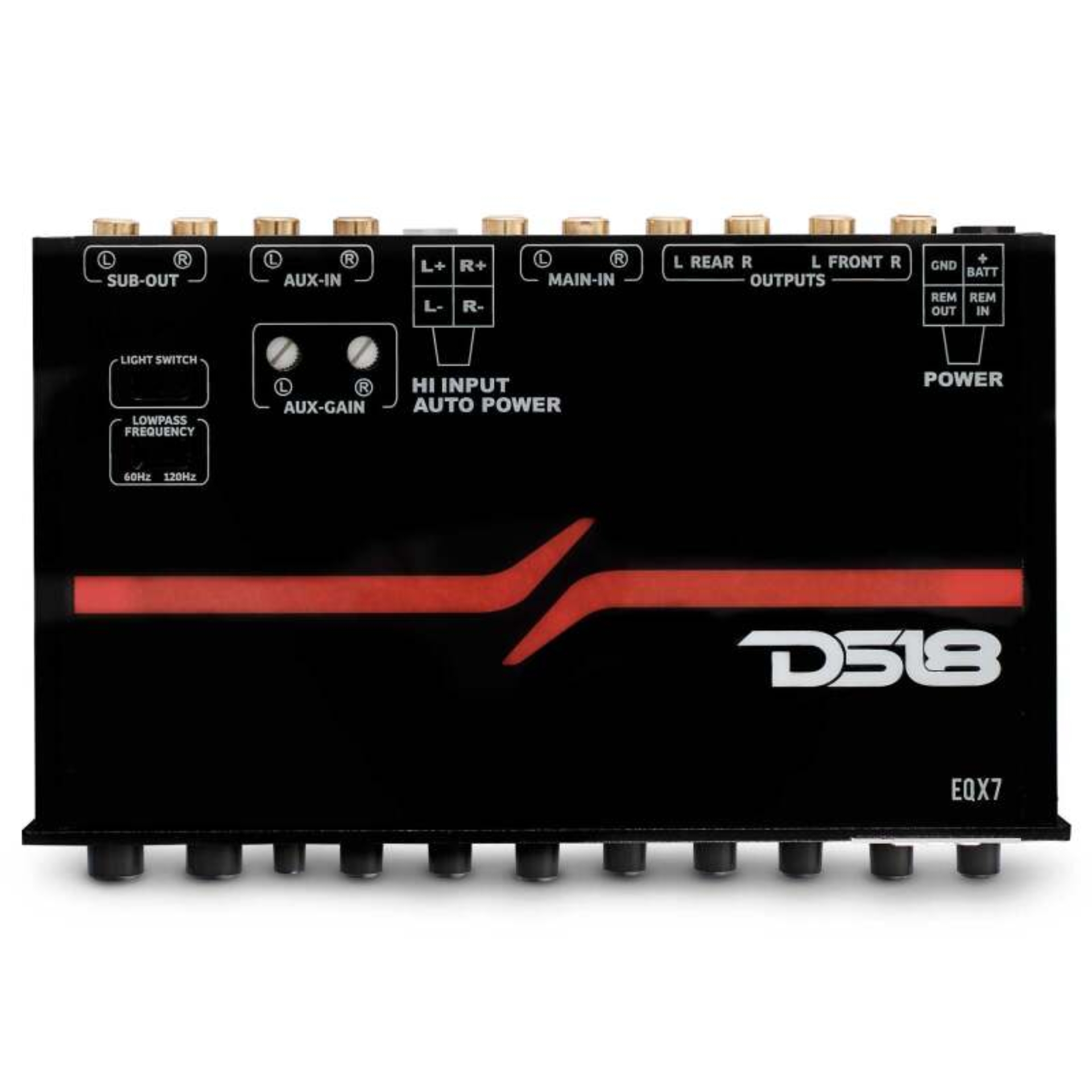 Picture of DS18 EQX High Volt 7-Band Equalizer High Level Input Auto Turn On