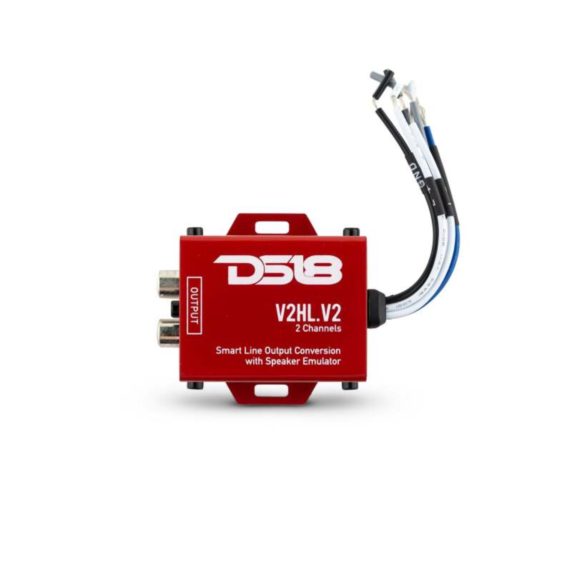 Picture of DS18 Hi/Low Converter 2-Chnl Speaker Emulator Remote Out For Adding Aftermarket Amps To Any System