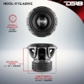 Picture of DS18 Hooligan High Excursion Subwoofer 15in 4000 Watts RMS 4 ohm DVC