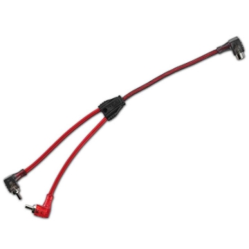 Picture of DS18 Level 2 RCA Wire Y Connector 1 Female to 2 Males Smart 90-Degree Connectors