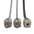 Picture of DS18 Level 3 RCA Wire Y Connector 1 Male to 2 Female Black