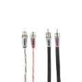 Picture of DS18 Level 3 RCA Wire Y Connector 1 Male to 2 Female Black + Red Kit