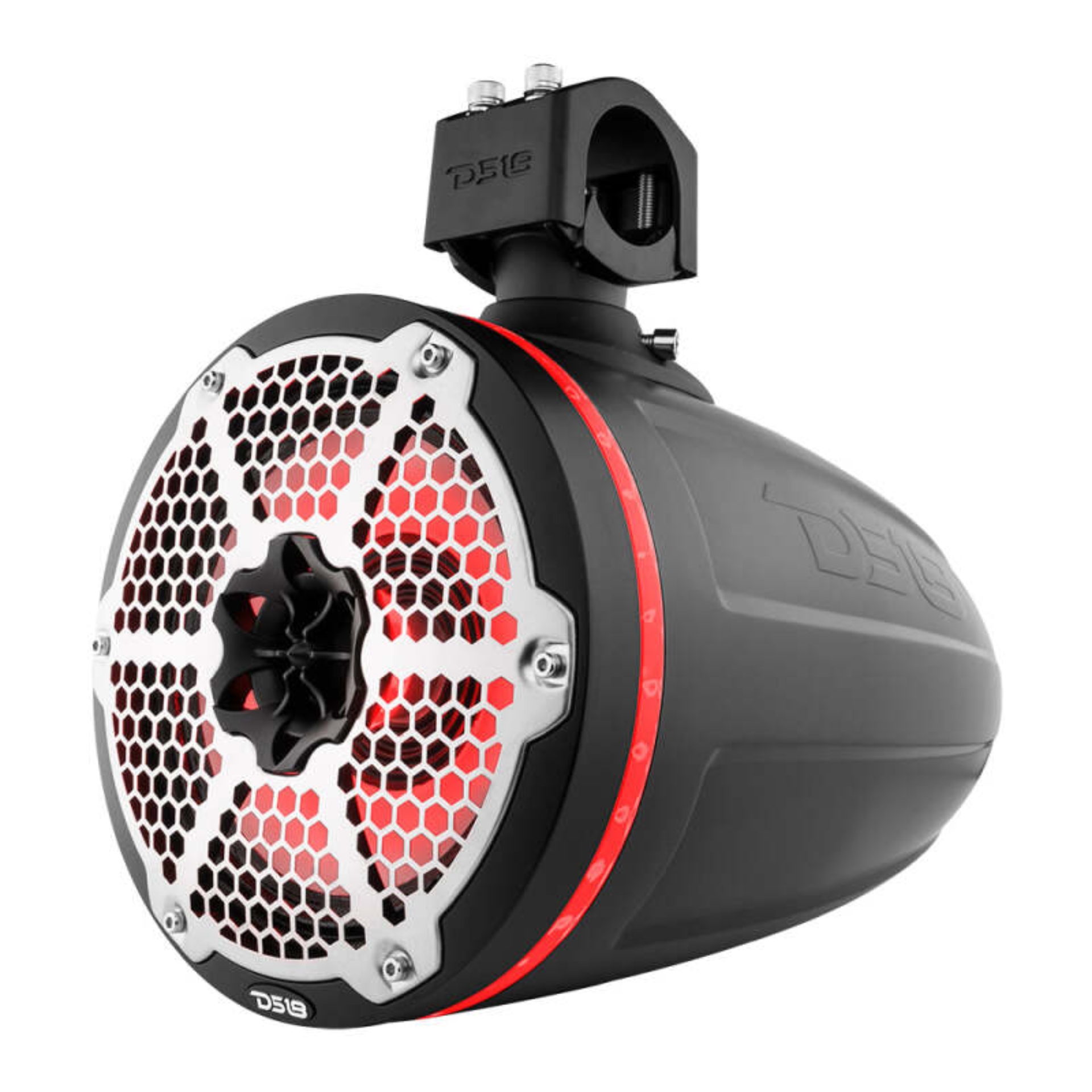 Picture of DS18 Marine And Powersports Towers 8in 1in Driver 180 Watts RMS RGB LED Lights Black