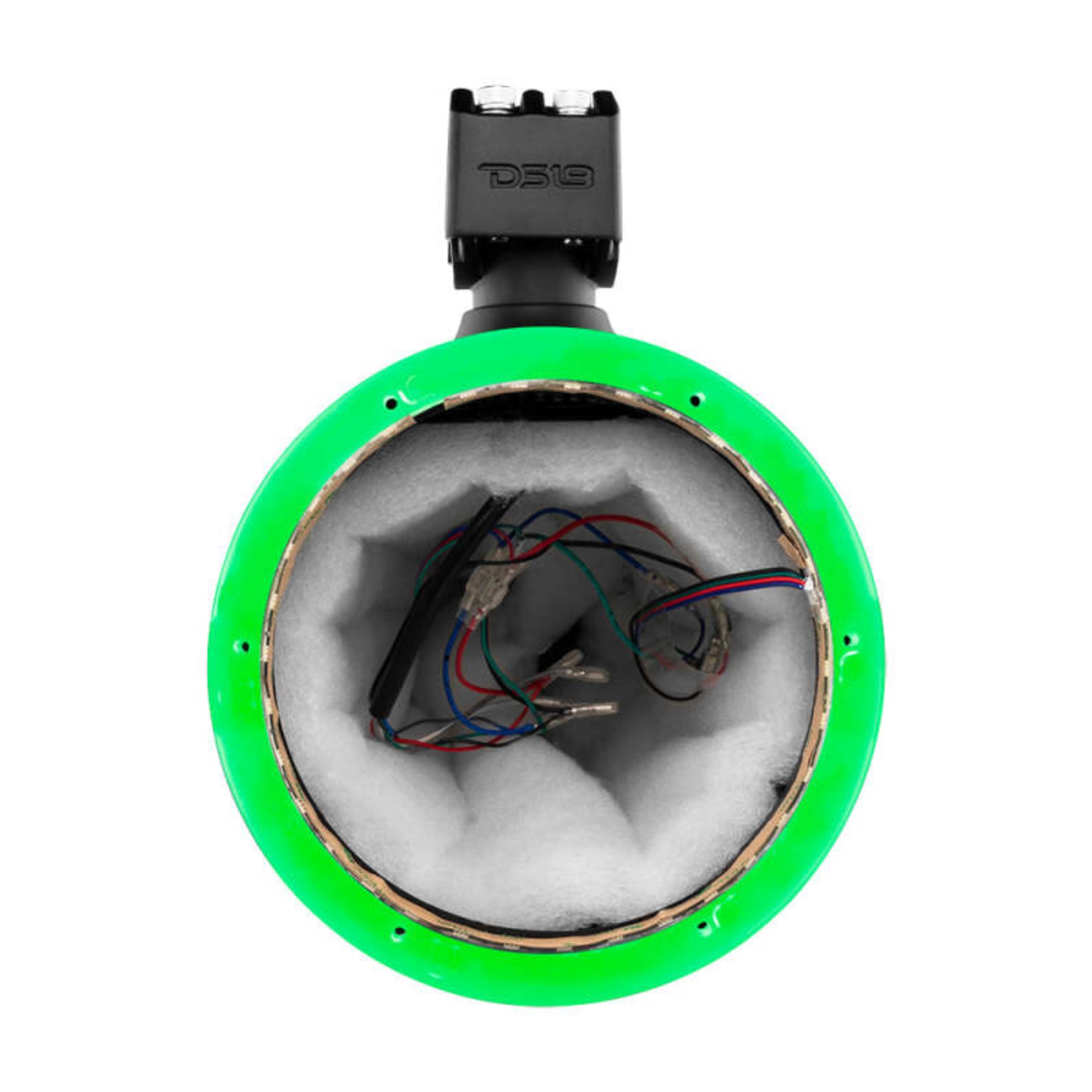 Picture of DS18 Marine And Powersports Towers Speakers Not Included 8in RGB LED Lights Black