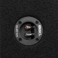 Picture of DS18 Single 10in Shallow Subwoofer and Enclosure 300 Watts RMS Downfiring Sealed Black Carpet