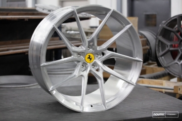 Picture of Vossen x Novitec NF8 22x12.5 5x114.3 BP ET46 Brushed Gloss Clear Ferrari 812 Superfast/GTS Rr Wheel