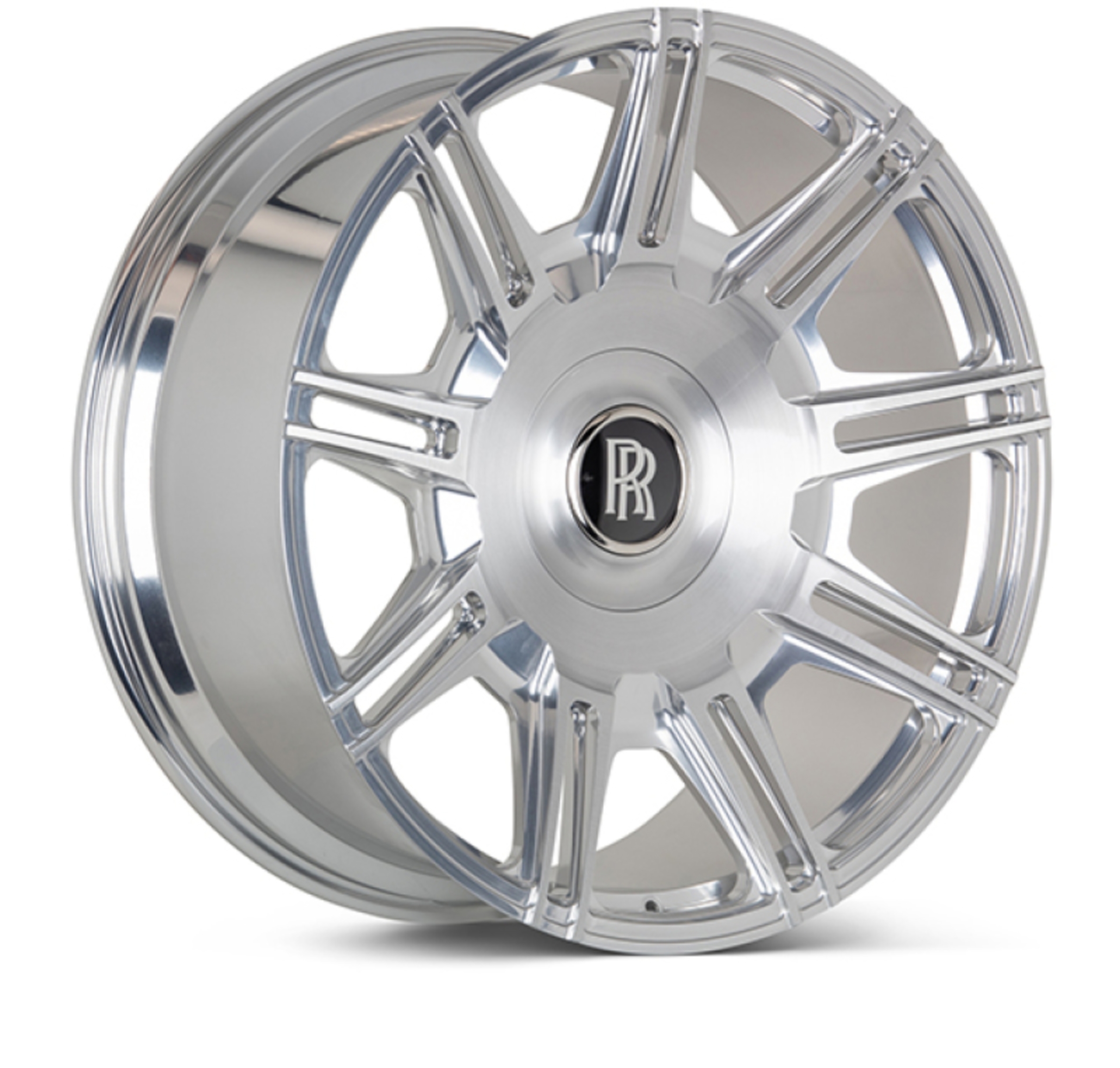 Picture of Vossen x Novitec SP2 23x10 5x112 BP ET25 Brushed Gloss Clear Rolls-Royce Cullinan/Phantom FR Wheel