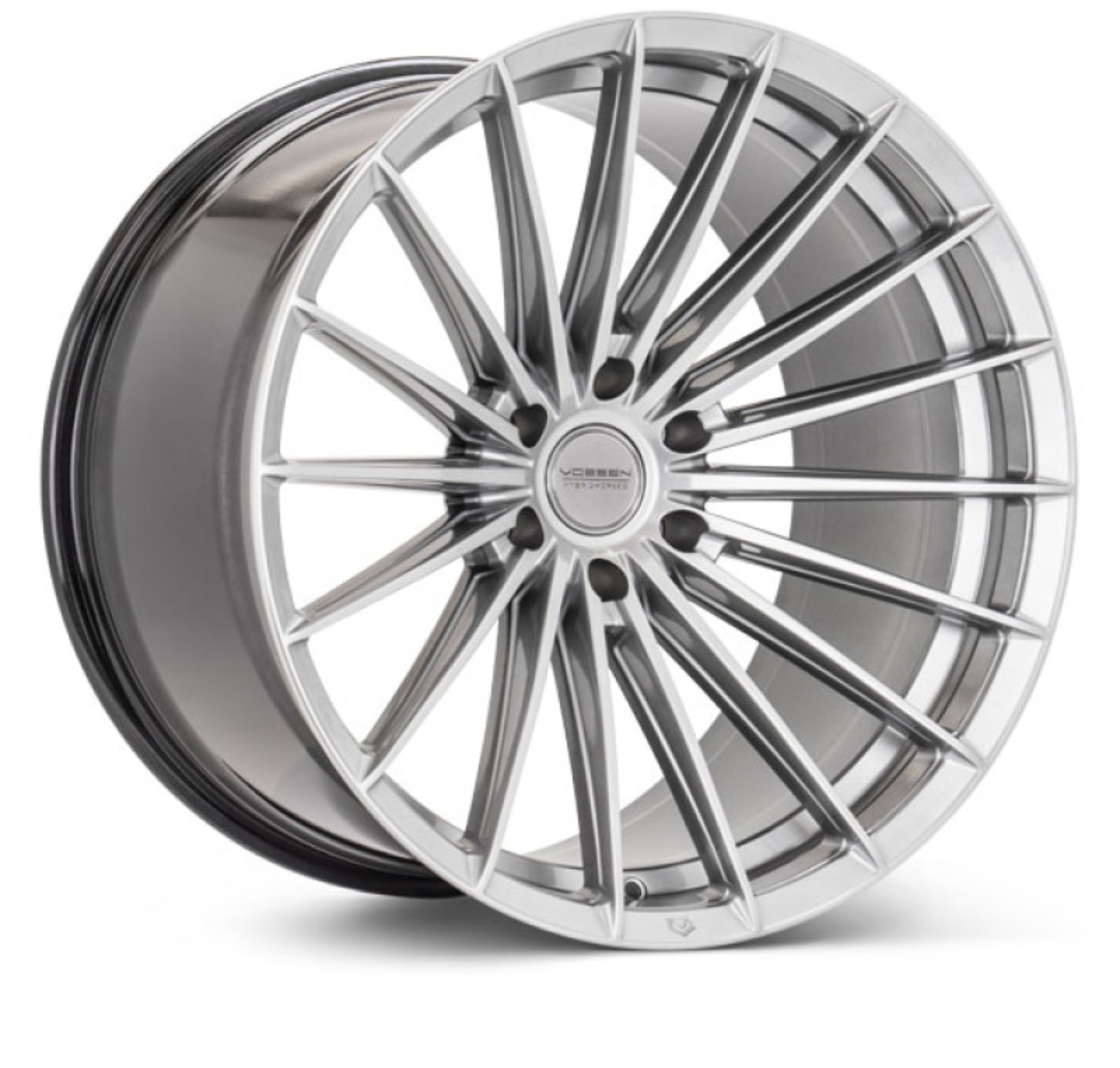 Picture of Vossen HFX-4 22x9.5 - 6x139.7 - ET30 - Deep - 95.1 - Hyper Silver Wheel