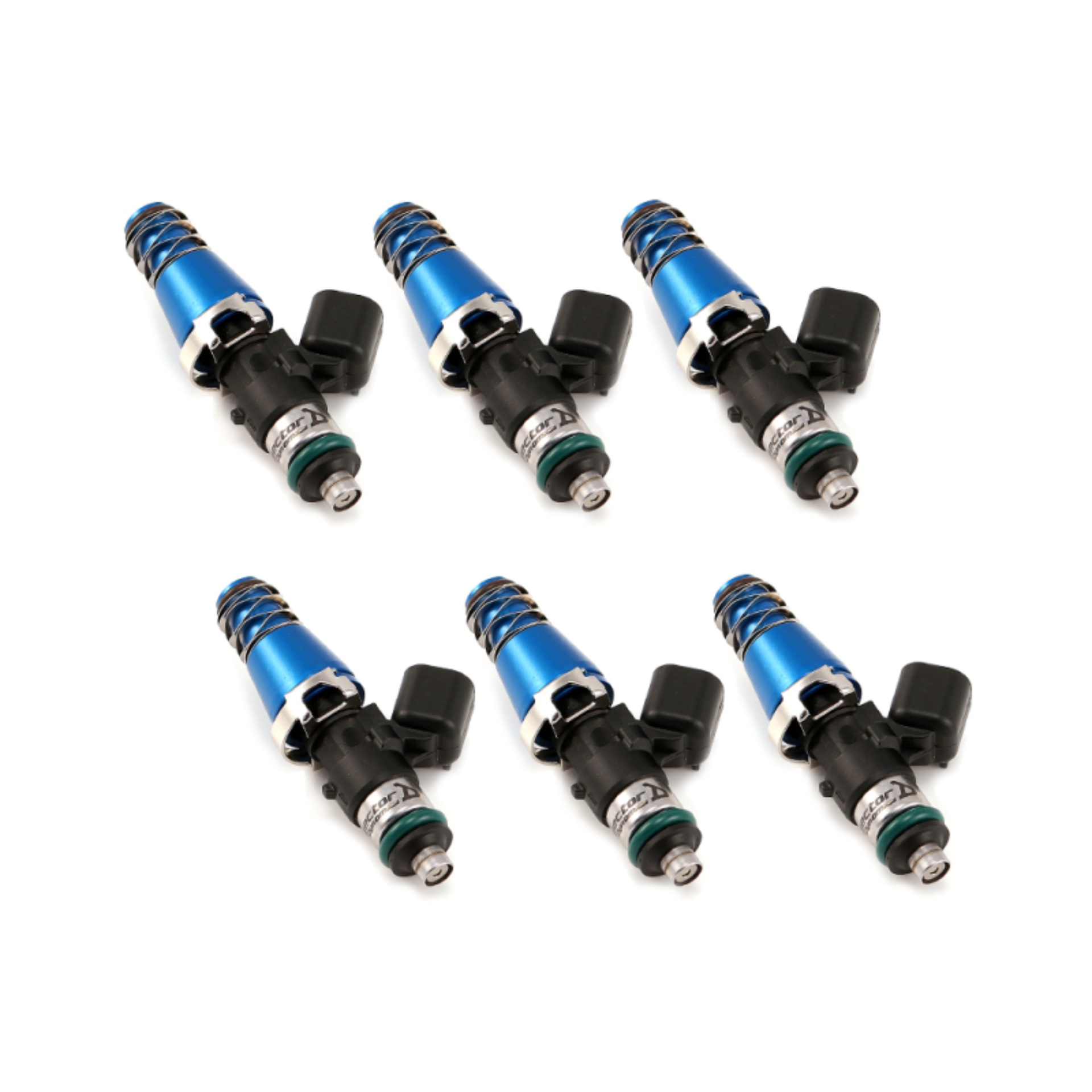Picture of Injector Dynamics ID1050X Injectors 11mm (Blue) Top (Set of 6)