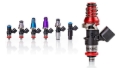 Picture of Injector Dynamics ID1050X Injectors 11mm (Blue) Adaptor Tops Denso Lower (Set of 4)
