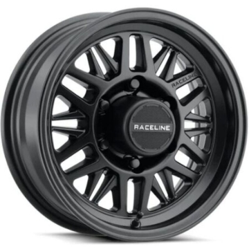 Picture of Raceline 451B Ryno TR Trailer 16x6in / 8X6.5 BP / 0mm Offset / 4.9mm Bore - Satin Black