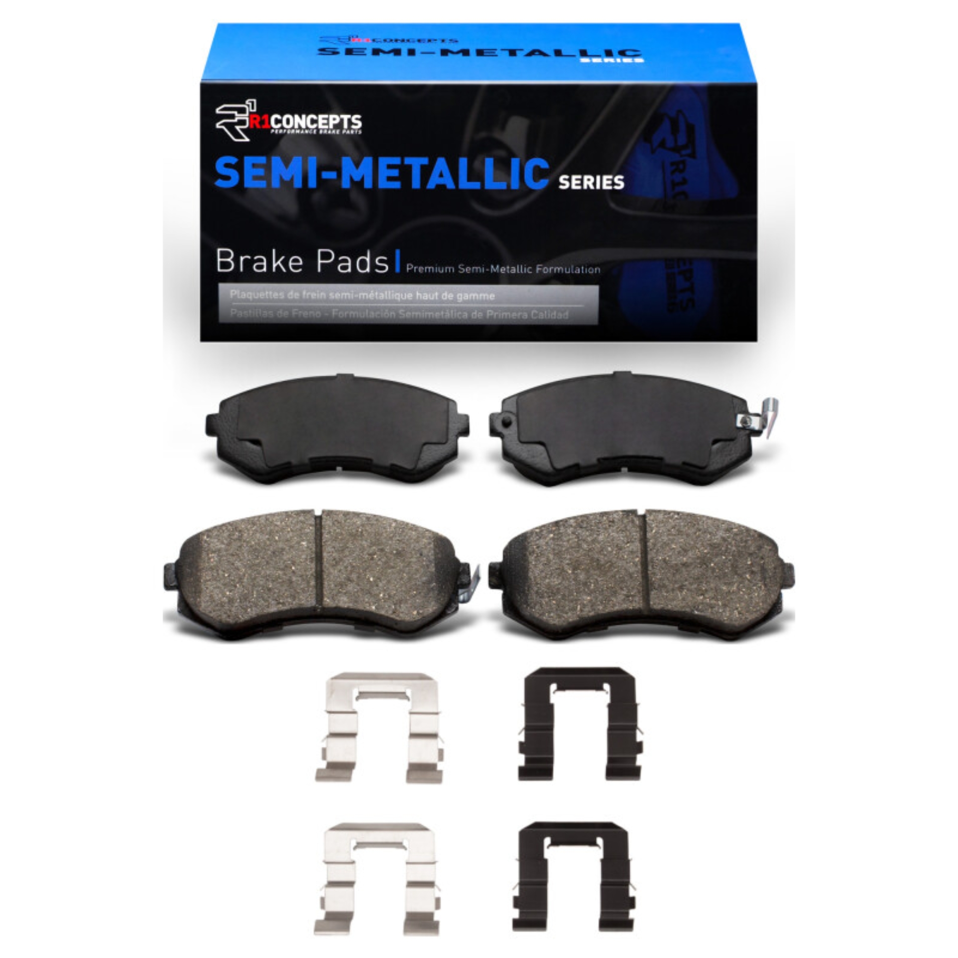 Picture of R1 1989-1996 Nissan 240SX Front R1 Semi Met Pads & Hardware Kit