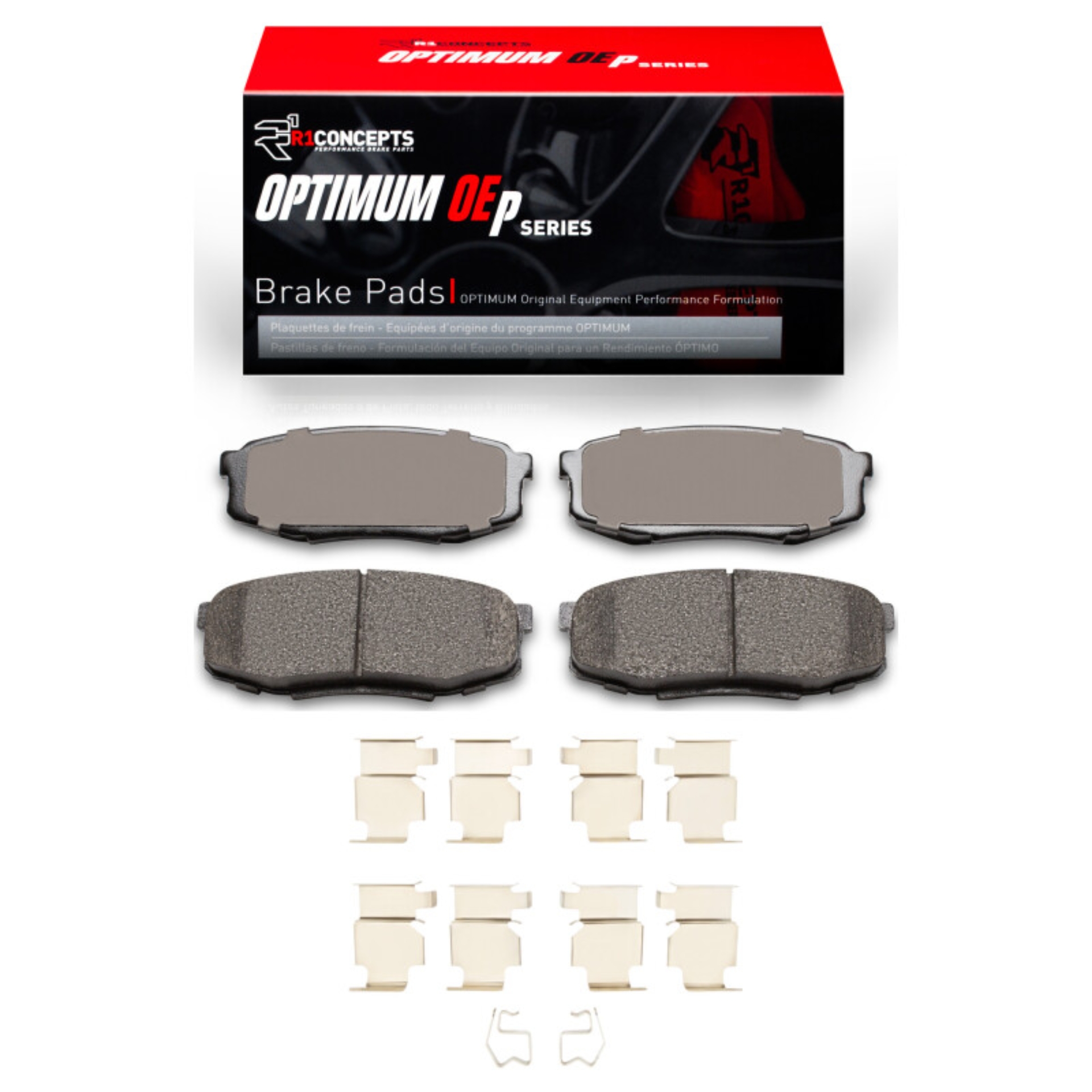 Picture of R1 2007-2022 Lexus LX570 Rear R1 Optimum OE Pads & Hardware Kit