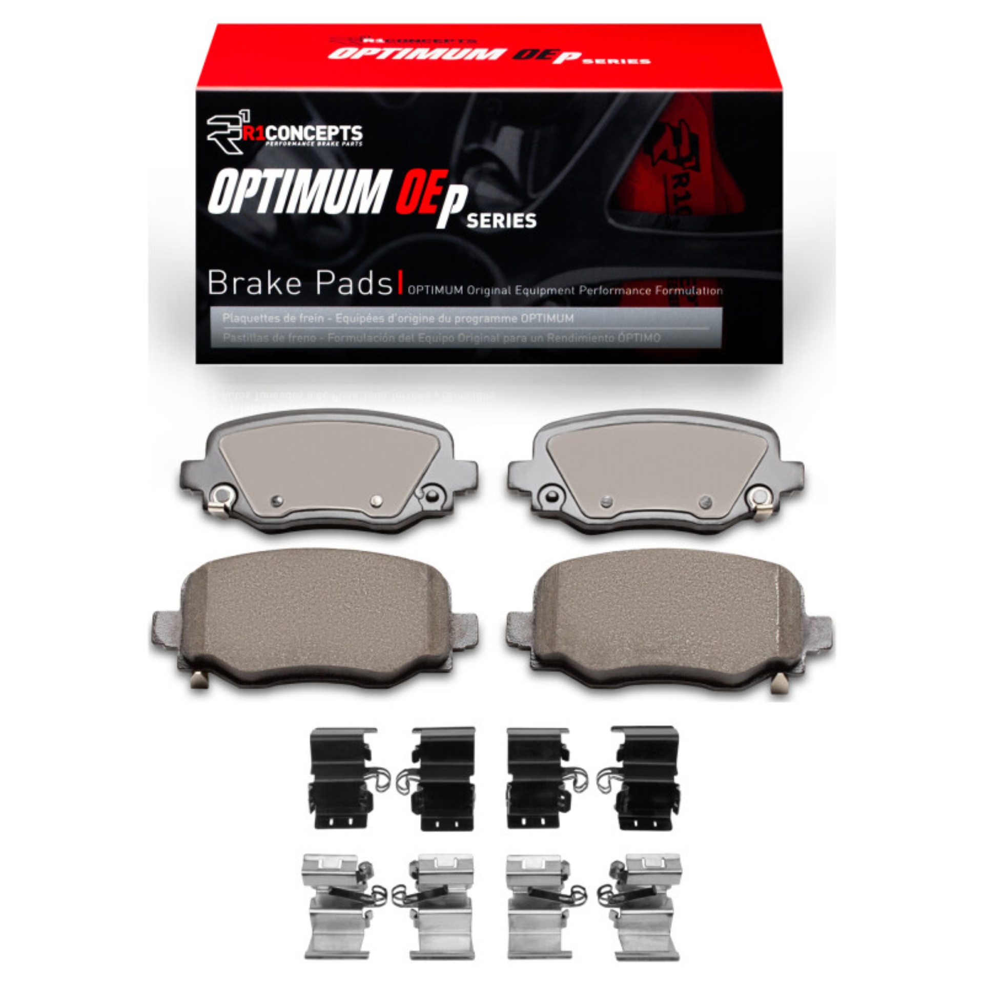 Picture of R1 2014-2023 Chrysler 200 Rear R1 Optimum OE Pads & Hardware Kit