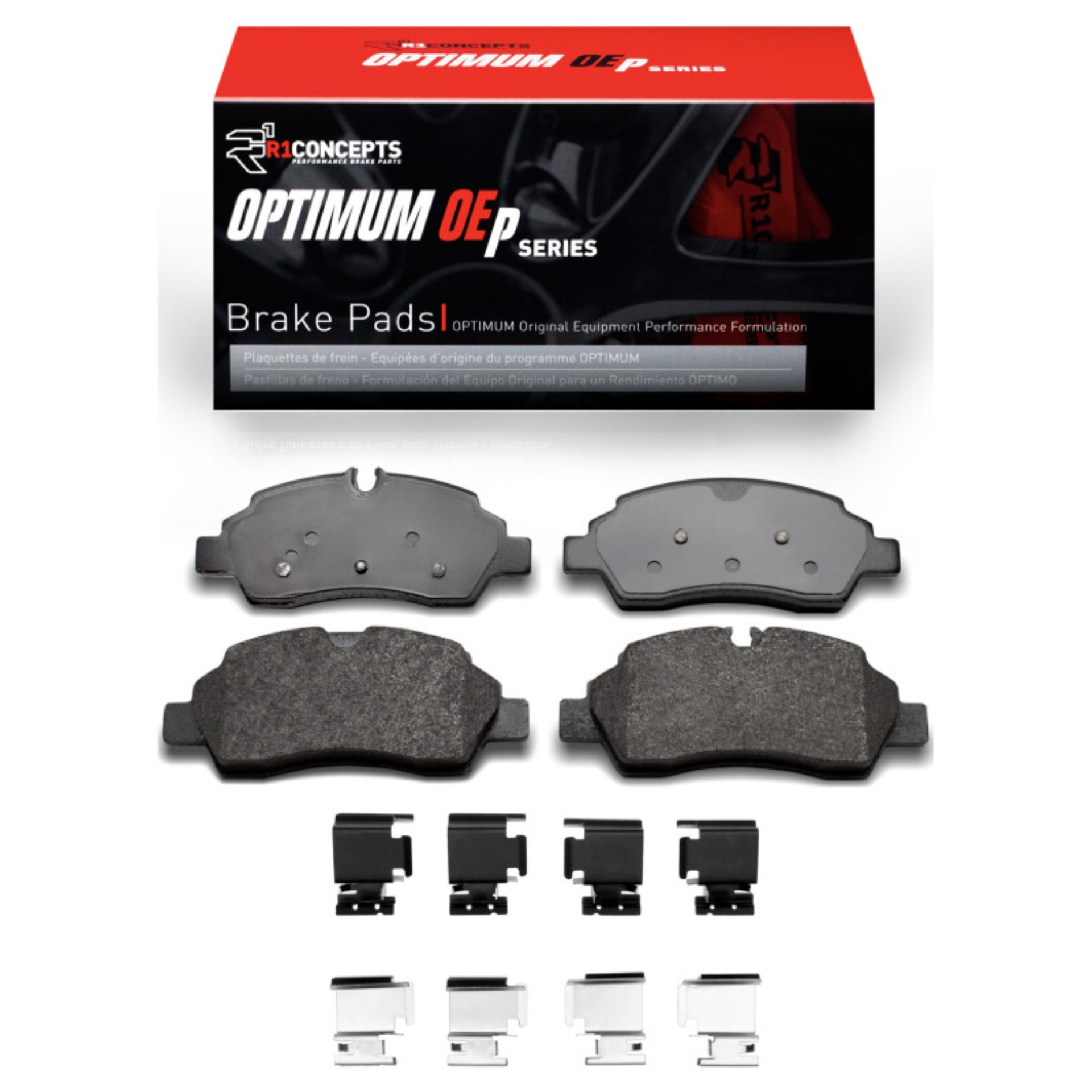 Picture of R1 2015-2019 Ford Transit-350 HD/DRW Rear R1 Optimum OE Pads & Hardware Kit