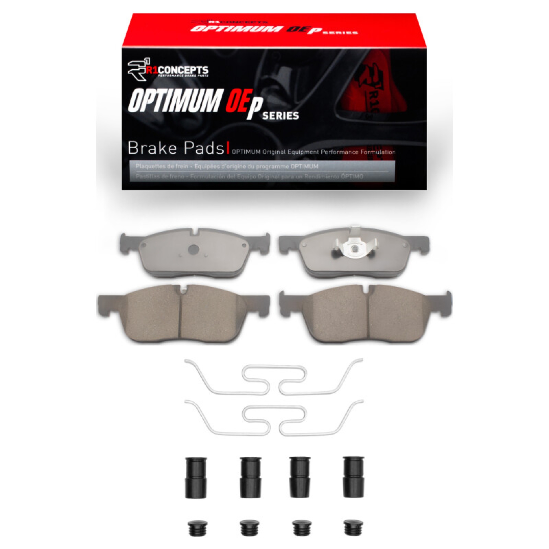 Picture of R1 2017-2020 Jaguar F-Pace Front R1 Optimum OE Pads & Hardware Kit
